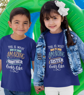 Amazing Brother-Sister Kids Unisex Half Sleeve T-shirts (Pack of 2)